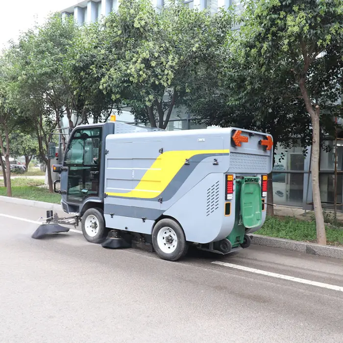 High Efficiency Mini Street Sweeper Outdoor Sweeper Sidewalk Sweeper Electric Road Cleaner — image 6