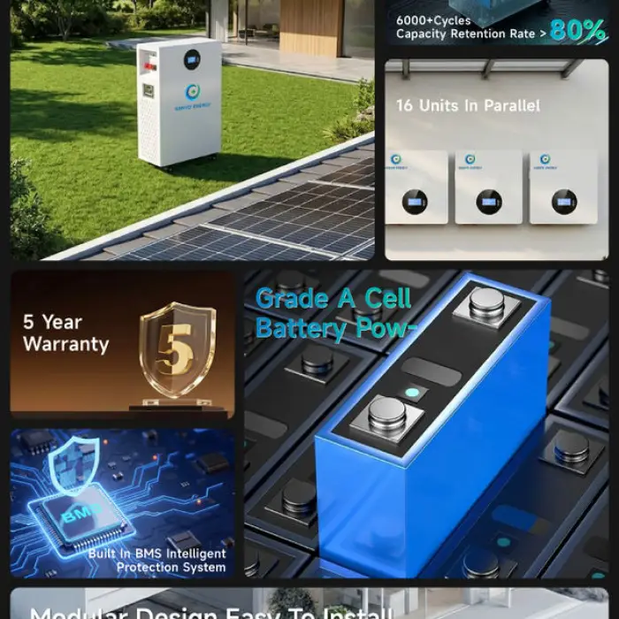 51.2v 200ah 100ah Powerwall Lifepo4 Battery 10kwh 5kwh Solar Energy Storage System Battery with Smart Bms — image 4