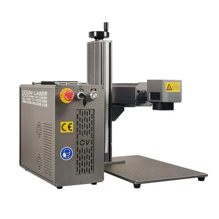 Small Desktop Fiber Laser MOPA M7 100W 300x300 Marking Area Metal Steel Color Laser Engraver 100 Watts — image 4