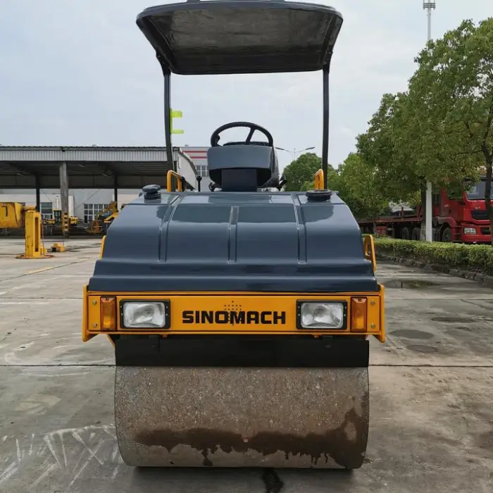 3 Ton Double Drum Road Roller with Front Drum Hydraulic Vibration Mini Asphalt Compactor for Sale — image 7