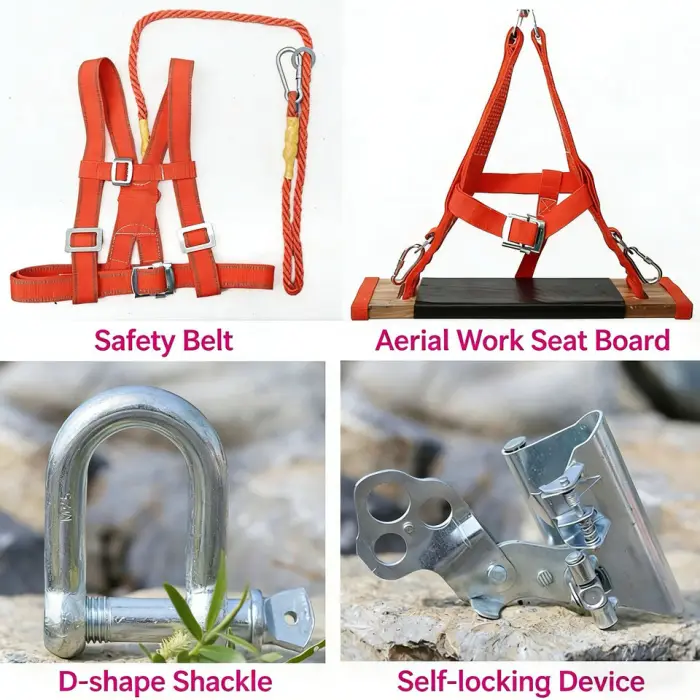 Safety Harness & Wooden Seat Board Set for High Altitude — image 6
