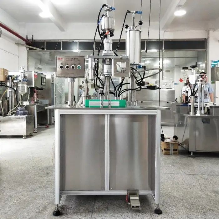 Industrial Semi Automatic 3 in 1 High Speed Aerosol Spray Paint Filling Machine — image 6