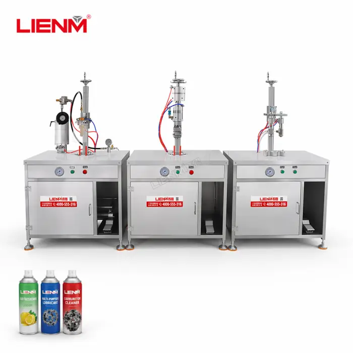Factory Price Semi-automatic Aerosol Filling Machine Maquina De Pintura En Aerosol Aerosol Butane Filling Machine — image 7