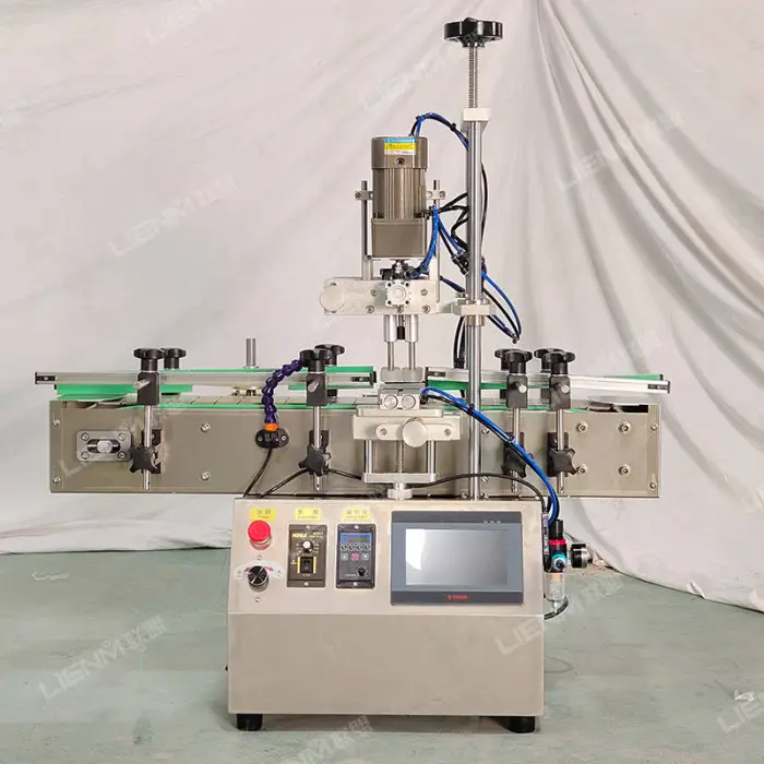 Fully Automatic Capping Machine Water Bottle Capping Machine Table Top Model Jam Glass Bottles Capping Machinery — image 3