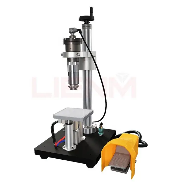 LIENM Hot Sale 30ml 50ml 100ml Semi-Automatic Plastic Glass Perfume Bottle Crimping Tool Sealing and Crimping Machine — image 6