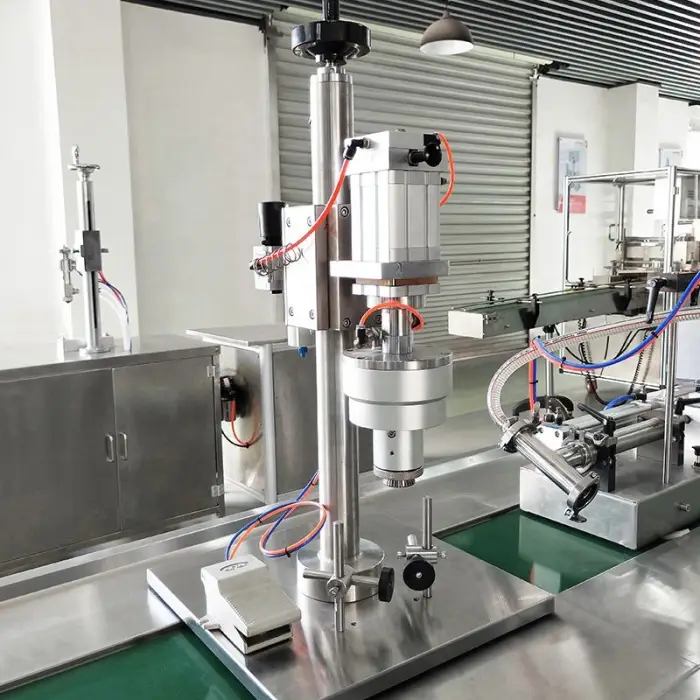 Professional China Manufacturer Perfume Bottle Pneumatic Perfume Crimping Machine Pocket Perfume Capping Sealing Machine — image 6