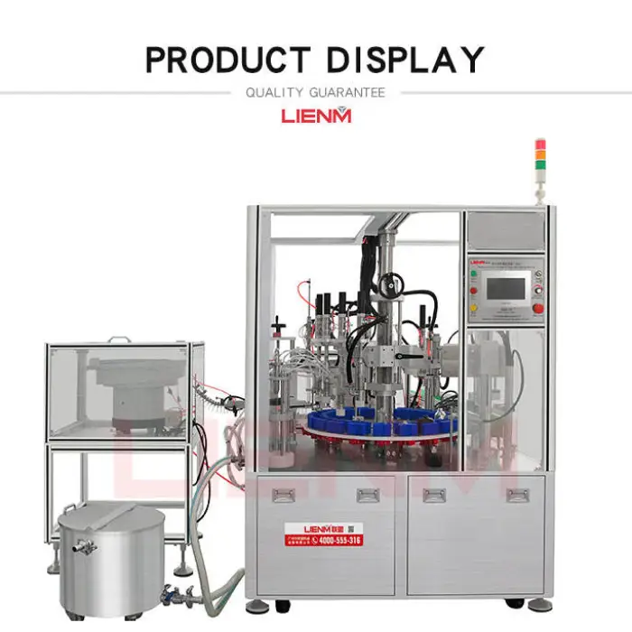 Small Glass Bottle Automatic Liquid Vial Pneumatic Filling and Capping Machine Cosmetic Perfume Filling Machine 10 Vacuum Pump — image 5