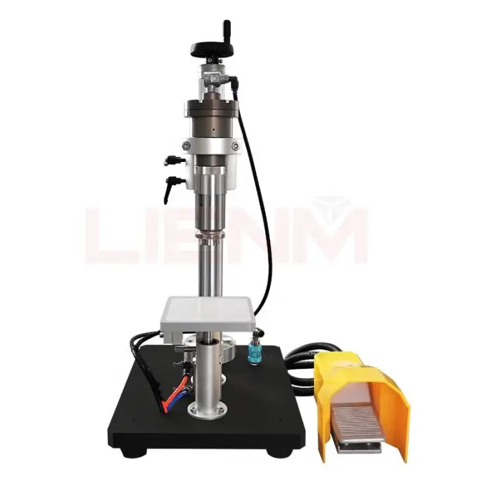 Pump Press Lid Jars Crimping Perfume Bottles Machine for Perfume Bottling Line Pneumatic Control Semi-automatic Perfume Glass 29 — image 3