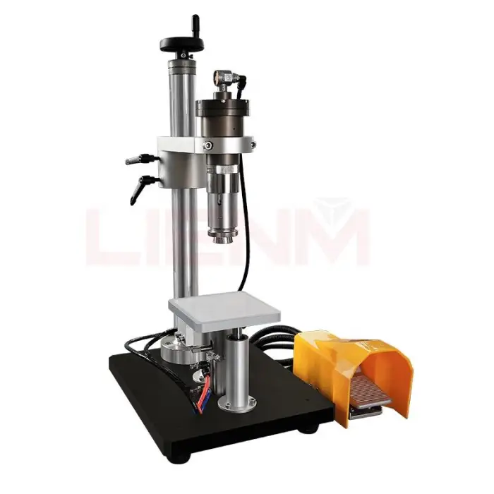 Pump Press Lid Jars Crimping Perfume Bottles Machine for Perfume Bottling Line Pneumatic Control Semi-automatic Perfume Glass 29 — image 4