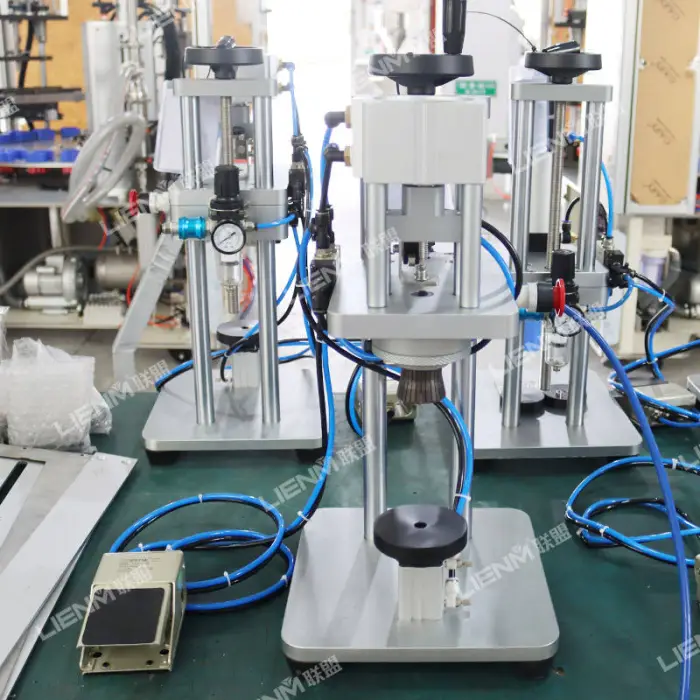 OEM/ODM Accepted Stainless Steel Semi-auto Perfume Capping Machine Pneumatic Fragrance Bottle Crimper for Small Business — image 6