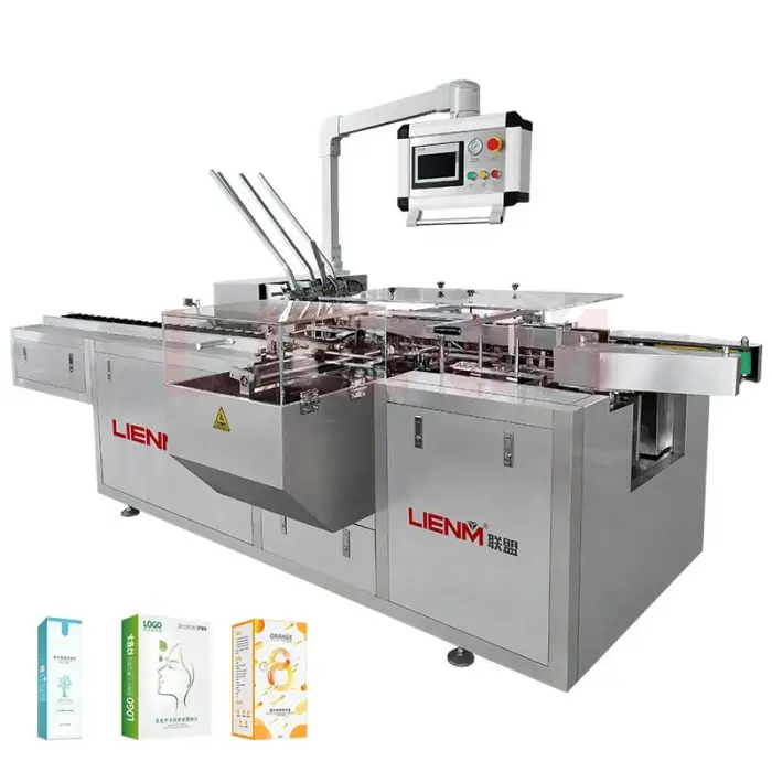 LIENM Trend Automatic Carton Folding Sealing Machine Cartoning Machinery Carton Box Pack Macrimping Machineline Provided 2ml — image 3
