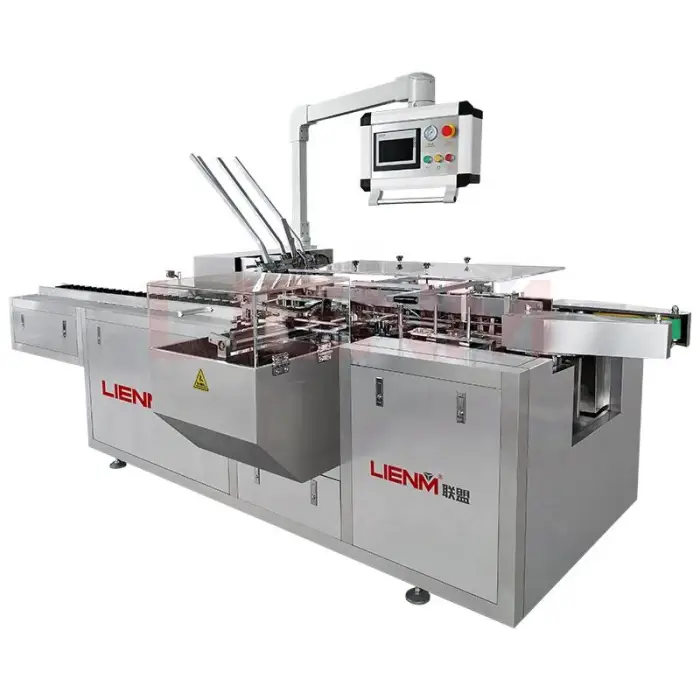LIENM Trend Automatic Carton Folding Sealing Machine Cartoning Machinery Carton Box Pack Macrimping Machineline Provided 2ml — image 4