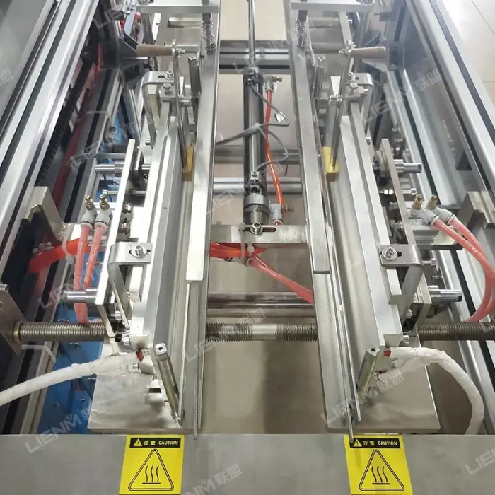 LIENM Semi-auto 3D Cellophane Overwrapping Machine Diamond Folding Box Film Wrapping Equipment for Cosmetics — image 6