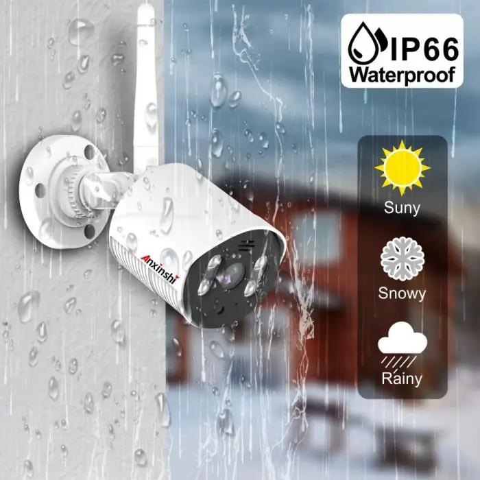 Anxinshi 10 Inch Monitor Xmeye 1080P Camera 4 Channel AI Human Detection Wifi Bullet NVR Network Camera — image 3