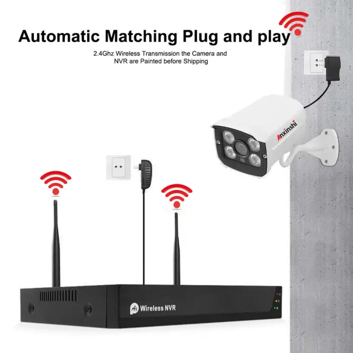 Tuya Smart H.265+ 5MP 3.6mm Lens IR Wifi Wireless AI Human Detection Bullet Camera 4 Channel NVR Kit — image 3
