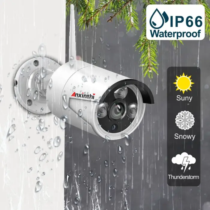 Full-color Night Vision Wifi6 Human Figure Detection Two-way Dialogue Waterproof Wireless 16ch 3mp Bullet Camera Wireless Nvrkit — image 4