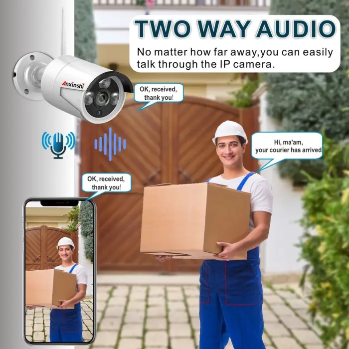 16CH Monitoring System Smart Wifi Security Camera 7/24 Full Color Recording with 6TB HDD Wireless Bullet Camera P2P — image 5