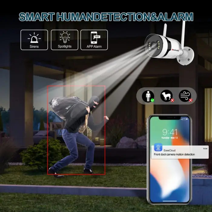 Anxinshi New Wireless Security System 16 Camera Full Color Night Vision with 10X Zoom Support 2.4Ghz 5G Wifi 16CH Wireless NVR — image 7
