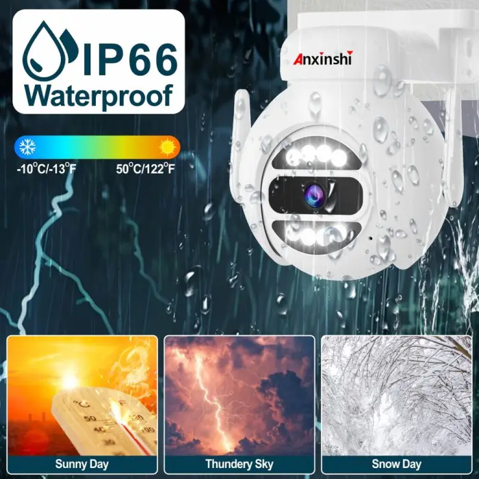5mp 4ch Ptz Wireless Camera Kit 10.1 Inch Touch Screen Record with 4 Pan Tilt Camera Kits — image 4