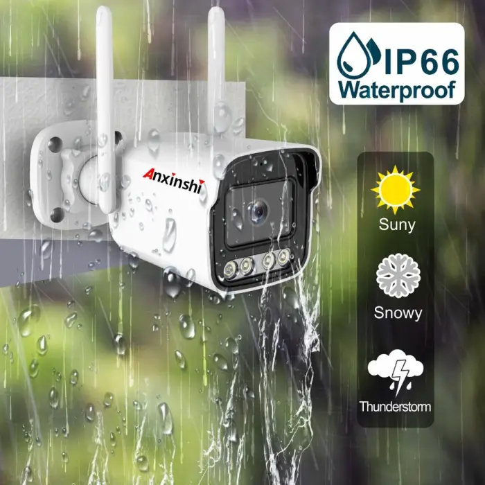 Four-way 5mp Bullet Camera with Touch Screen Function Wireless Nvrwifi Connection 10.1ch Wifi Nvr 4 Camera Wifi Nvr Kit — image 4