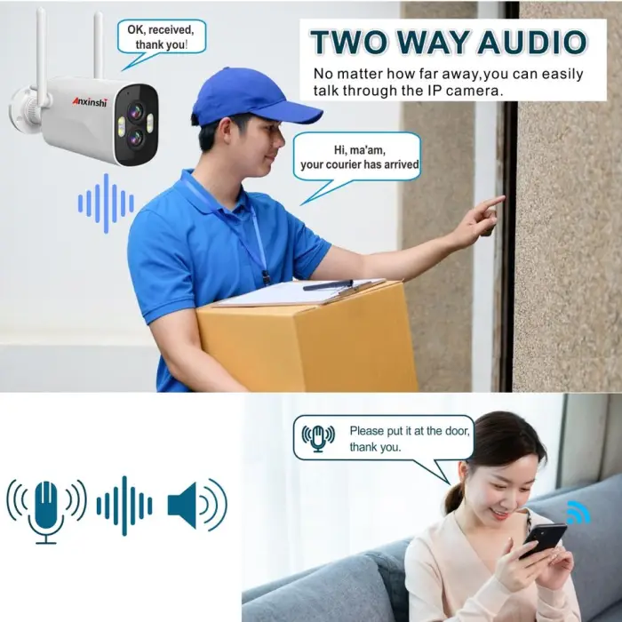 Wireless Home Security Cameras 8Chanels 12.5inch Large Screen Smart Wifi Battery Camera with 10X Zoom CCTV Camera System — image 6