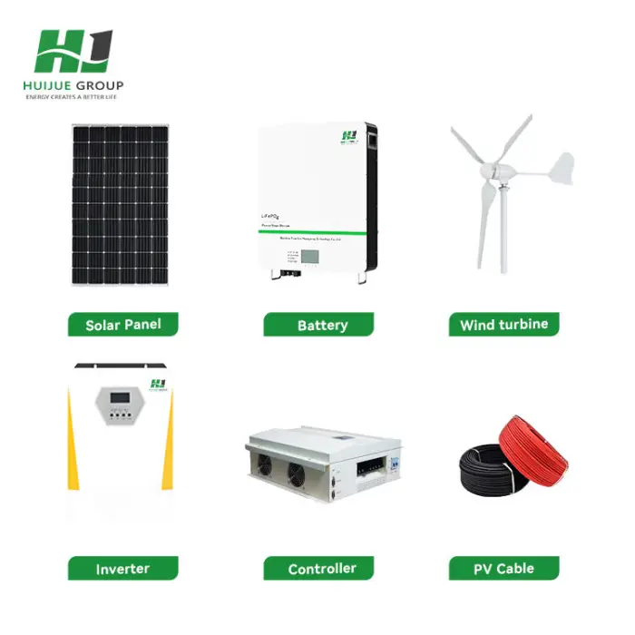 Complete Home Solar System Kit 5kw 6kw 8kw 10kw Hybrid Solar Battery Energy System10kwh 20kwh 30kwh 40kwh Lithium Batteries — image 3