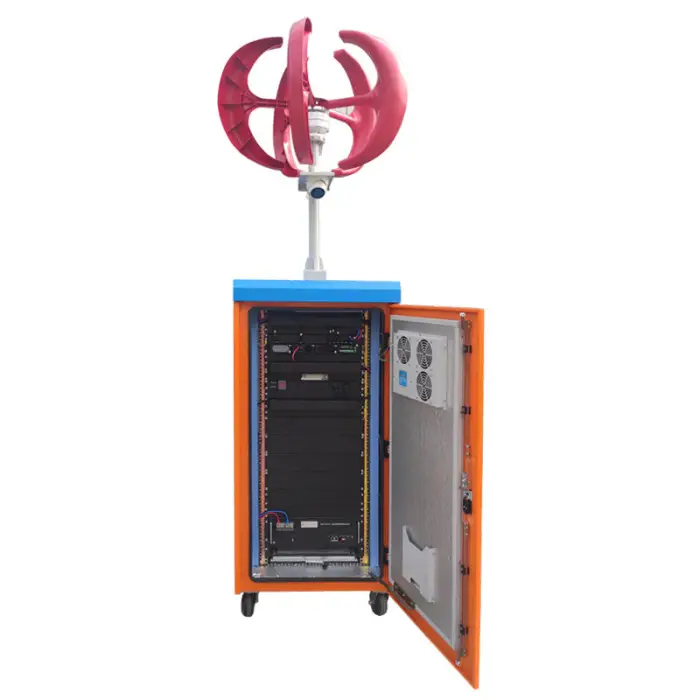 Outdoor Power Integrated Solar Wind Energy Storage Cabinet with MPPT Controller & Remote Control Available EU US UK Plug Types — image 3