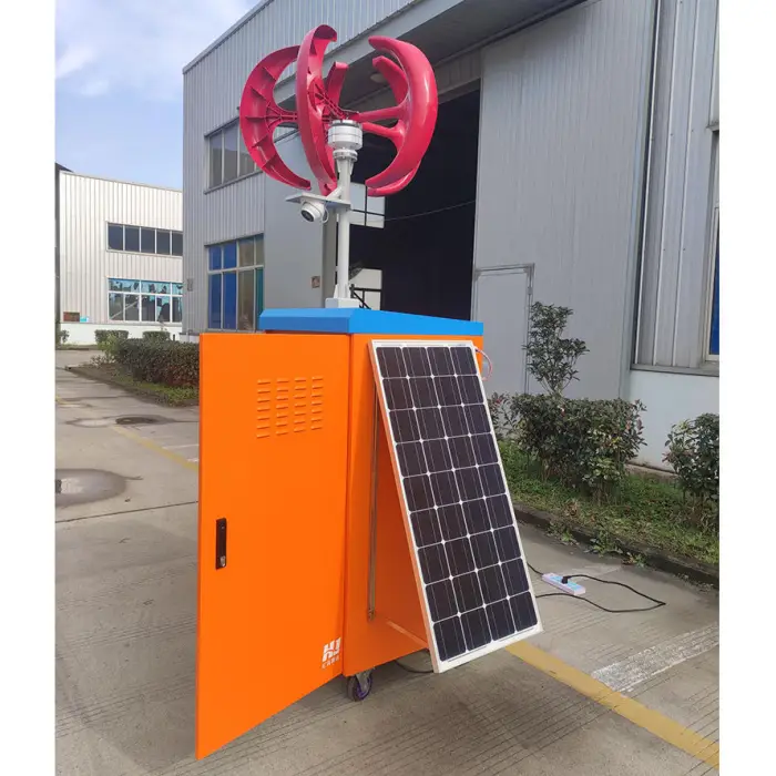 Outdoor Power Integrated Solar Wind Energy Storage Cabinet with MPPT Controller & Remote Control Available EU US UK Plug Types — image 4