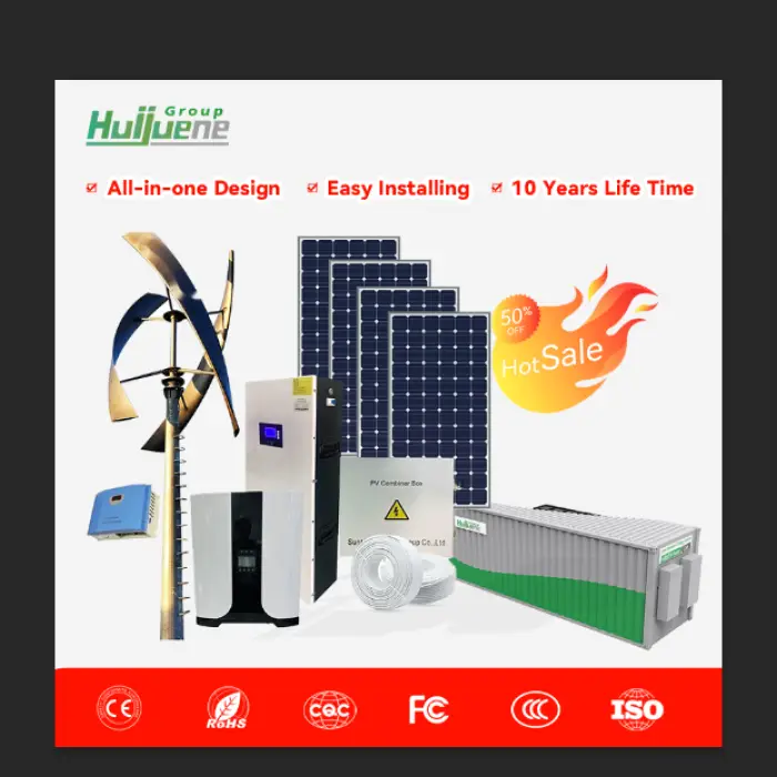 Wholesale Price China Factory Supply 10Kwh LiFePO4 Battery Wind Solar Energy System Steam Turbine Generator — image 2