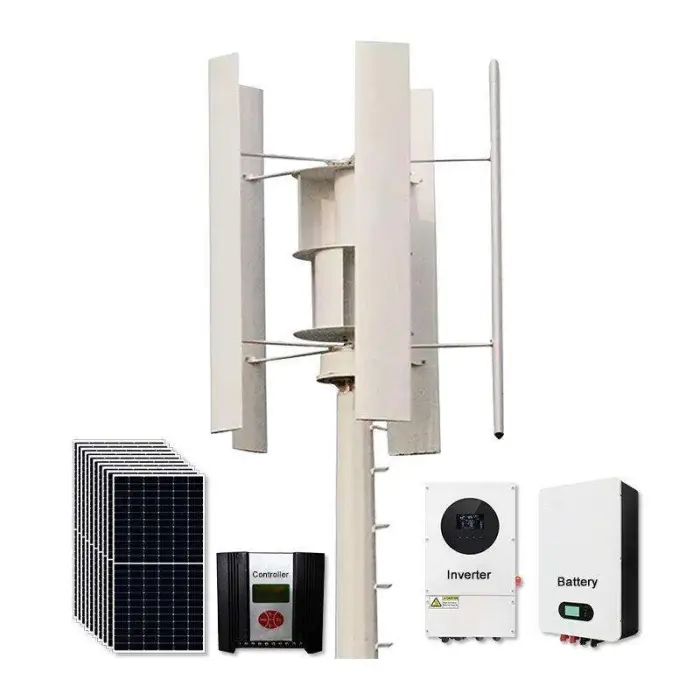Hybrid Wind and Solar Electric Systems 2kw 3kw 5kw 10kw Solar Powered Wind Generator Solar Energy System — image 5