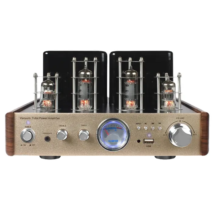 Hi-Fi Stereo Home Audio Amplifier with Remote Control & Volume Adjustment Featuring Vacuum Tube Auxiliary Function — image 5