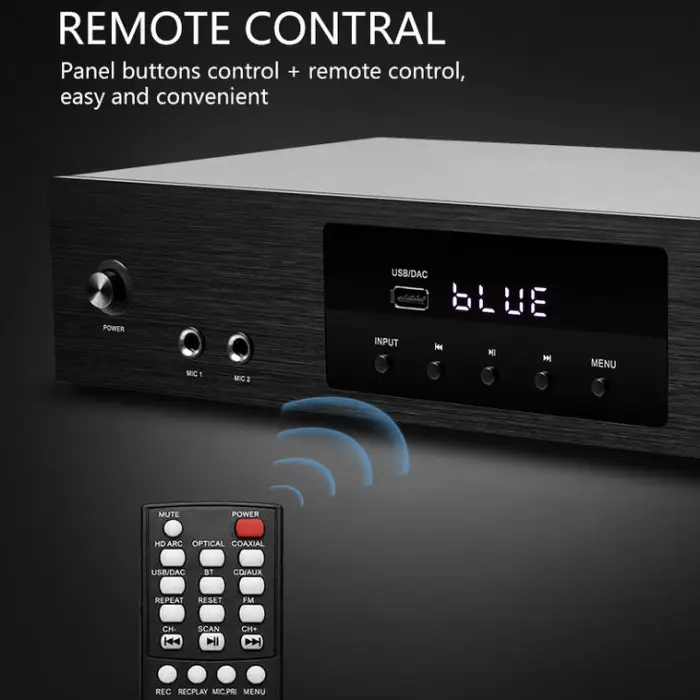 New 120W ERP Dual Core TDA3116 Home Amplifier 60W*2 BT Compatible 5.3 Power Audio 2.0 Channel Subwoofer Amplifier — image 5