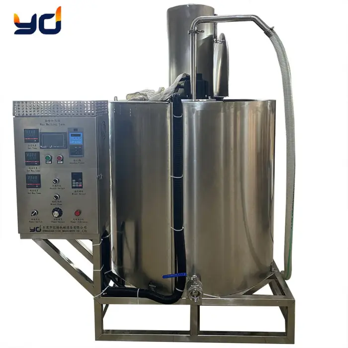 Factory Wholesale Electromagnetic Type 500l Heating Pot Wax Melter Tank Paraffin Soy Wax Beeswax Melter Candle Melting Machine — image 3