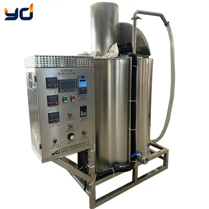 Factory Wholesale Electromagnetic Type 500l Heating Pot Wax Melter Tank Paraffin Soy Wax Beeswax Melter Candle Melting Machine — image 4
