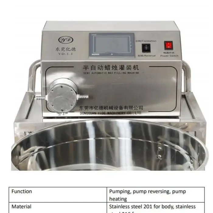CE Certified Semi Automatic Wax Melting Filling Machine for Scented Candle Soy Paraffin Beeswax Production Line — image 6