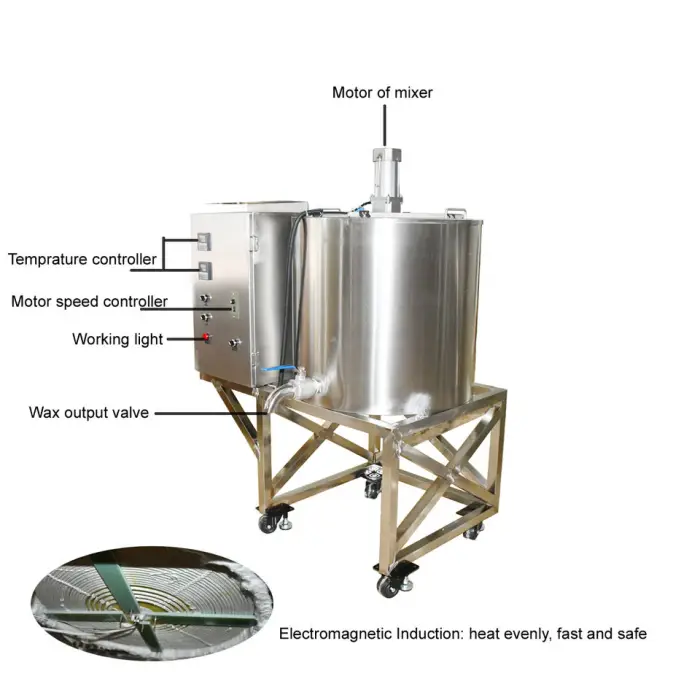 Electric Soy Paraffin Wax Candle Making Machine Melter Warmer Melt Mixing Equipment Tank Business Home Soap Heat Pots Price — image 4