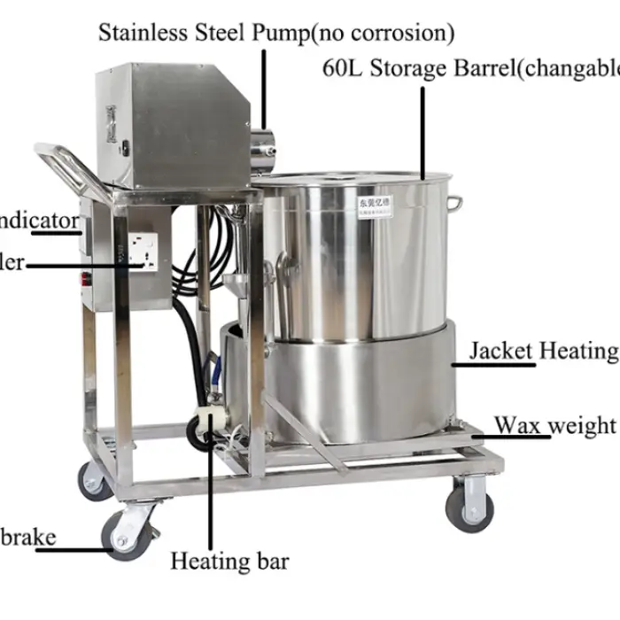 Semi Automatic Industrial Electric Candle Production Machine Hot Candle Wax Oil Melting Filling Machine — image 4