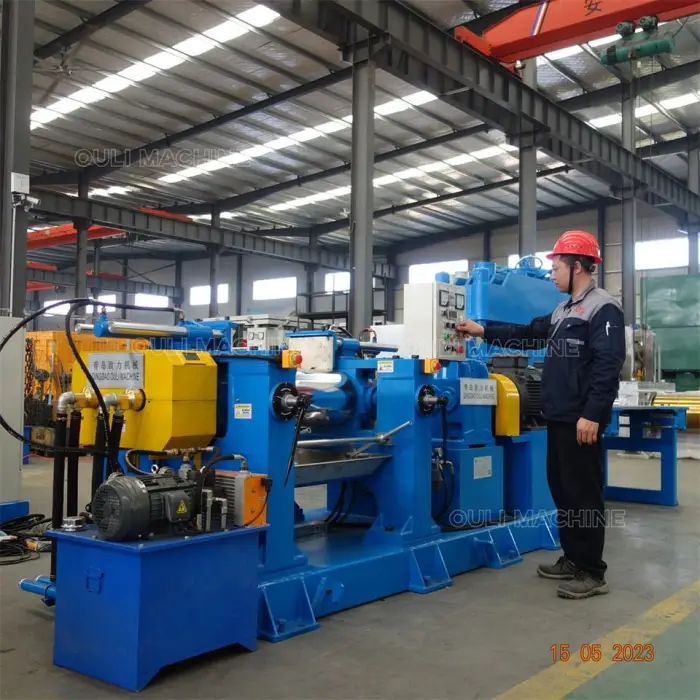 Ready Stock Rubber Mixing Mill Machine,automatic Two Roll Rubber Mixer Machinery,16 Inch Silicone Rubber Roller Machine — image 3