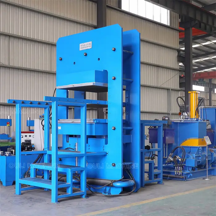 Hydraulic Plate Rubber Vulcanizer Vulcanizing Vulcanization Compression Molding Press Machine — image 7