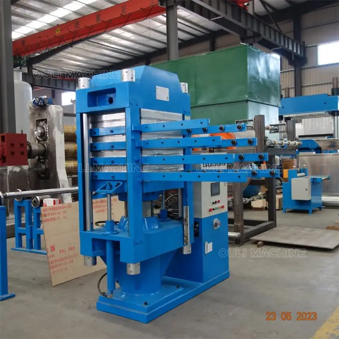 Hydraulic Press Cement Tile Machine,Rubber Tile/mat Floor Making Machine, Gym Mats Rubber Flooring Machinery — image 3