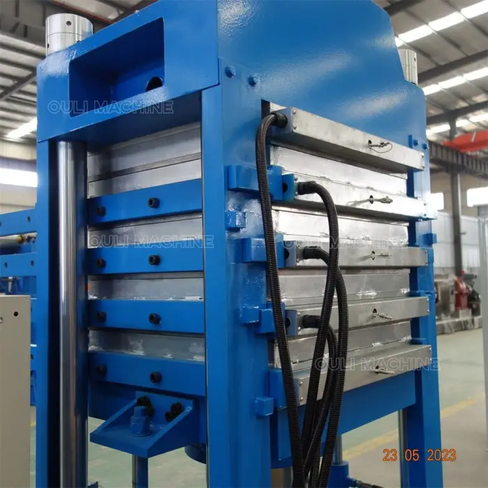 Hydraulic Press Cement Tile Machine,Rubber Tile/mat Floor Making Machine, Gym Mats Rubber Flooring Machinery — image 4
