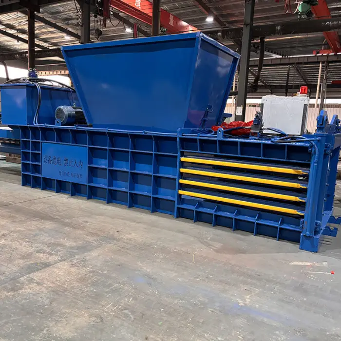 Hydraulic Cotton Waste Paper Cardboard Bag Baler Big Carton Baling Press Machine Box Use Horizontal Baler Machine — image 3