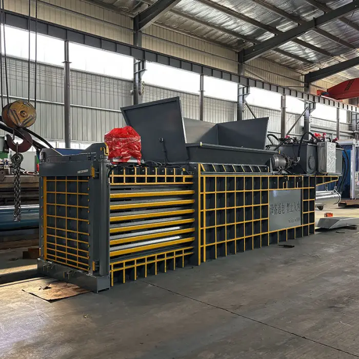 Hydraulic Cotton Waste Paper Cardboard Bag Baler Big Carton Baling Press Machine Box Use Horizontal Baler Machine — image 6