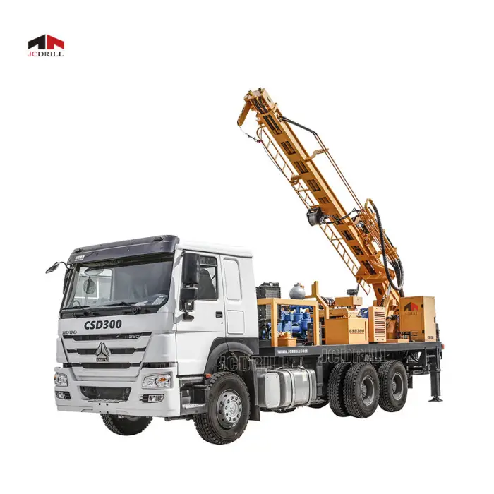 Truck Mounted Drill Rig Rotary Down the Hole Rig 300m Hole Depth 400mm Hole Diameter Water Well — image 3