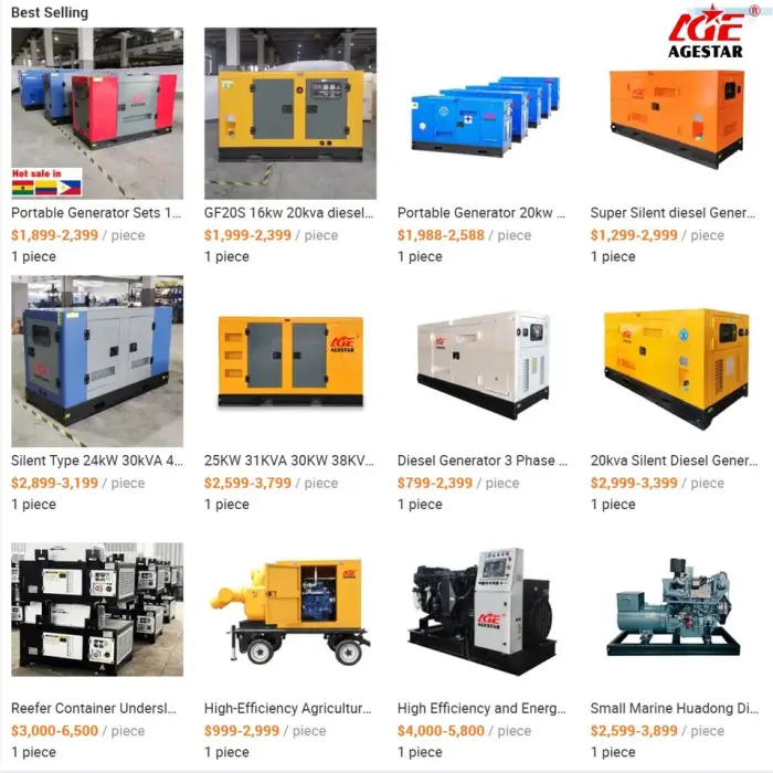 10kw 20kw 30kw 40kw 50kw Portable Diesel Generator 50/60hz 30kva 50kva Water Cooling Silent Diesel Genset — image 7