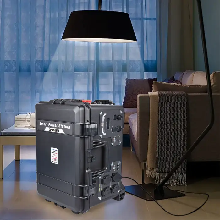 Drivelong Solar Wind Hybrid Portable LiFePO4 Battery Station 2688Wh Pure Sine Wave Solar Generator External Battery 3000W — image 4