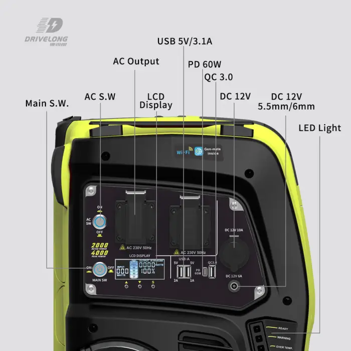 Solar Power Station Energy System 2000w Portable Power Station for Family Use — image 3