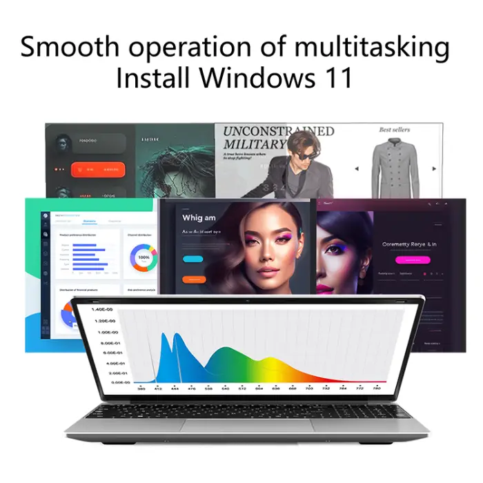 15.6 Inch IPS New Student Laptop HD Screen DDR4 Intel Alder Lake SSD 8GB RAM Win 11 English Keyboard Quad-Core 1.7GHz 60Hz UHD — image 5