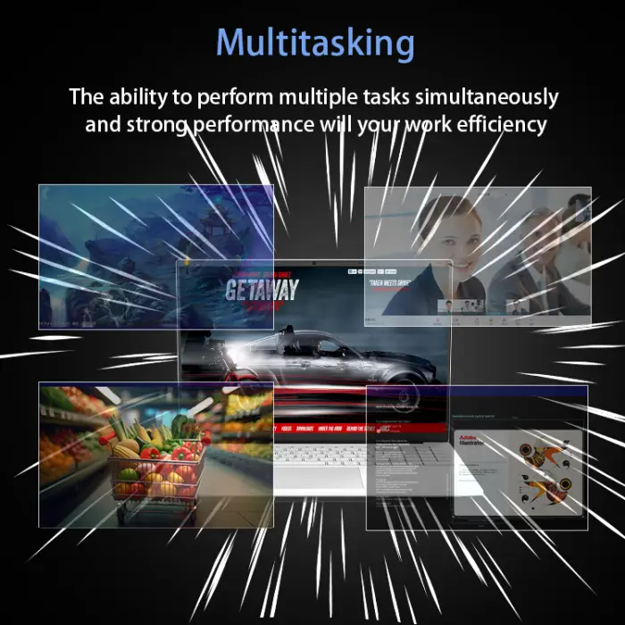 Brand New 16'' Business Laptop Intel I7 16GB RAM 512GB SSD Windows 11 Quad Core Processor English Keyboard IPS Panel Lightweight — image 4