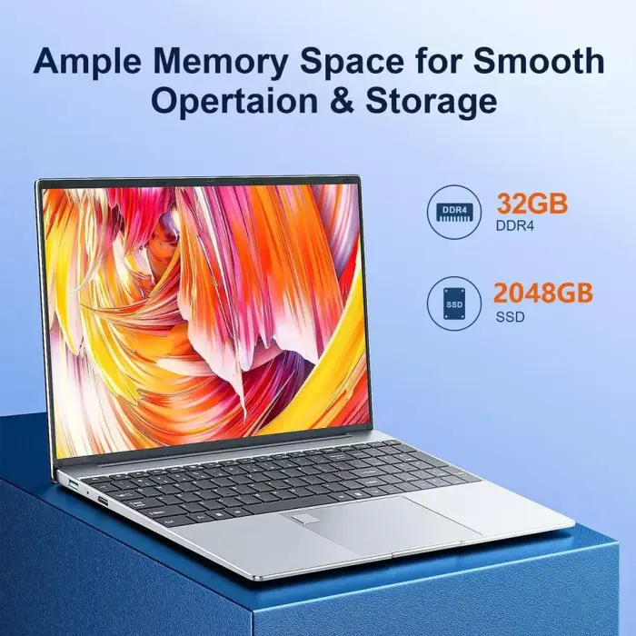 New 15.6-Inch Business Laptop 1920x1080 IPS Screen Long Battery Life Intel N5095 8GB RAM 256GB SSD Expandable 2TB Windows 11 — image 3